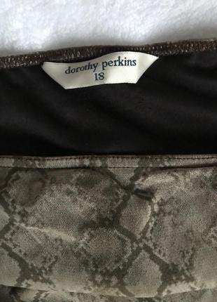 Юбка dorothy perkins,юбка миди сеточка 46/xxxl/54 юбка змеиный принт2 фото