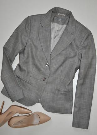 Шикарный шерстяной пиджак жакет в клетку altin yildiz1 фото