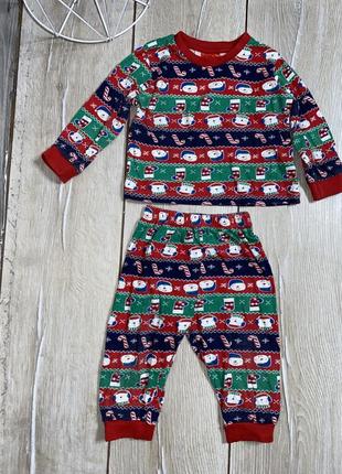Новорічна піжама на малюка 12-18міс baby pijamas