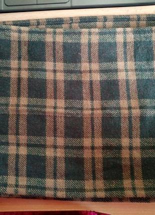 Шерстяной шарф в клетку