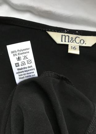 Блуза святкова m&co на запах,блуза з сріблястими блискітками короткий рукав,кофта 52 розмір4 фото