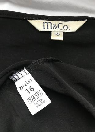 Блуза святкова m&co на запах,блуза з сріблястими блискітками короткий рукав,кофта 52 розмір5 фото