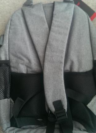 Рюкзак з usb сірий2 фото
