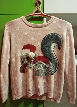 Новорічний светр, светр, жіночий светр, новогодний свитер