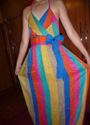 Яркий летний сарафан в пол р-р 46-48