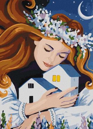 Картина за номерами "вогні рідного дому" ©o.salaris ідейка kho2602 40x50 см