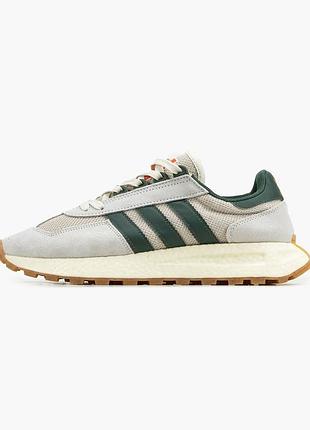 Кросівки adidas retropy e5 grey green cream brown