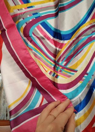Красочный платок шарф на шею3 фото