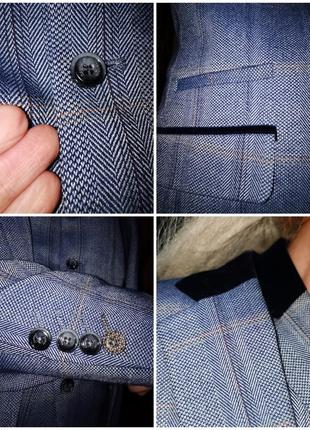 Костюм тройка с бархатной отделкой cavani в клетку мужской пиджак брюки жилет жилетка10 фото