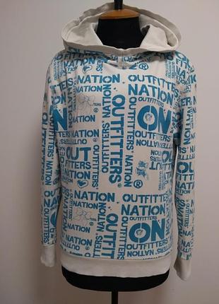 Толстовка худи с начесом outfitters nation 100%хлопок.