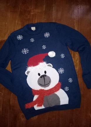 Чоловічий новорічний светр м