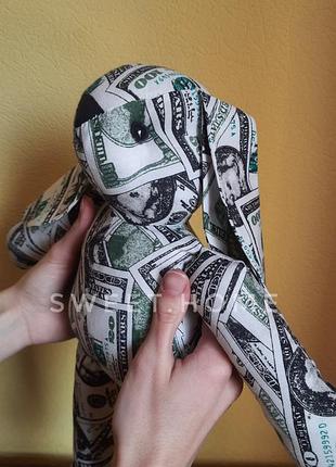 Текстильная игрушка долларовый кролик, символ года 2023,подарок на новый год, подарок на день рождения,