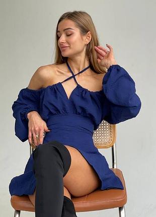 Шикарне мини жаккардове плаття