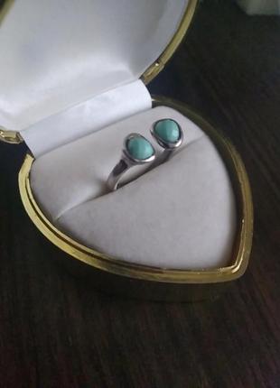 Kit heath серебряное кольцо кольца бирюза u