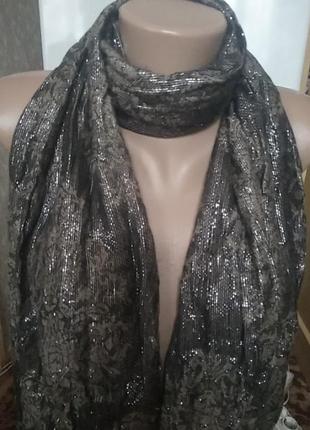 Шарф с люрексом