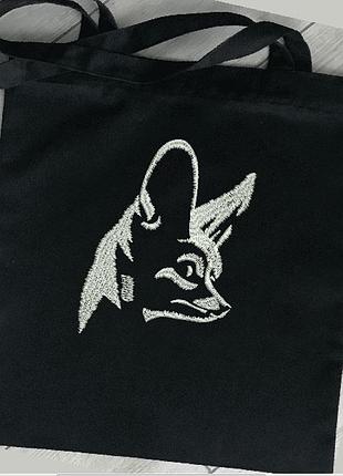 Шоппер с вишенкой лисенка