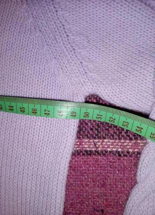 Свитер вязаный сиреневый 4