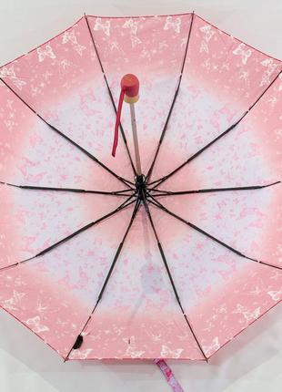 Зонт полуавтомат с бабочками антиветер.6 фото