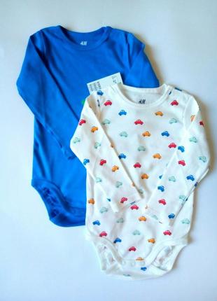 Боди с длинным рукавом h&amp;m 2-4мес.