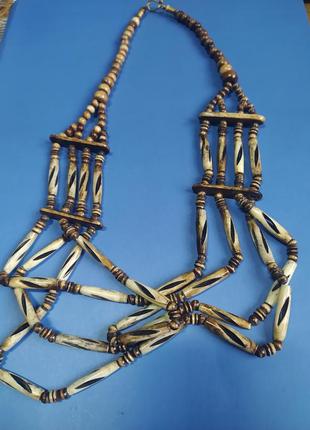 Намисто різблкна кісттка вінтаж