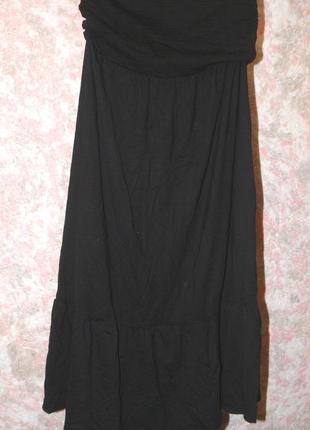 Платье-юбка летнее черное 2 в 1 от тсм р. 42-44 укр. (36-38 немецкий)4 фото