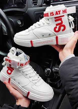 Мужские кроссовки (ботинки) белые