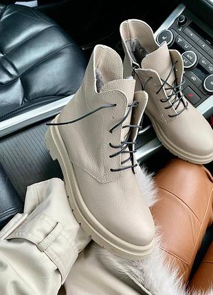 Черевики зима  натур шкіра