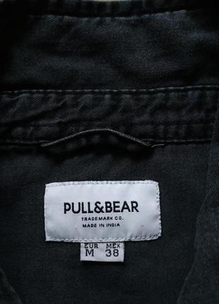 Рубошка pull &bear черная, размер м (38), состояние идеальное4 фото