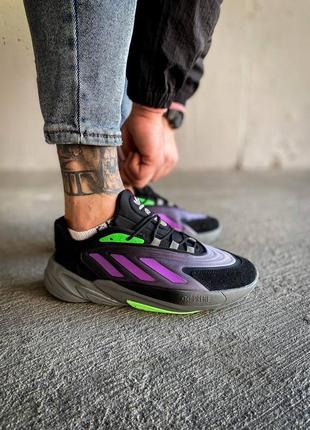 Мужские кроссовки adidas ozelia "black/purple"#адидас