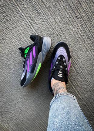 Мужские кроссовки adidas ozelia "black/purple"#адидас9 фото