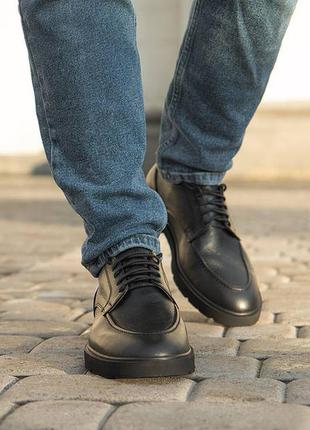 Черные мужские туфли - легкая и удобная обувь2 фото