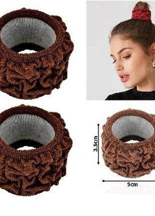 Набір резинок 3 шт мікрофібра "жатка" широка 5см