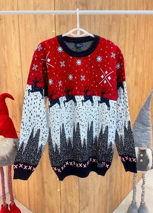 Новорічні светри з оленями🔝 
🎅шапка в подарунок1 фото