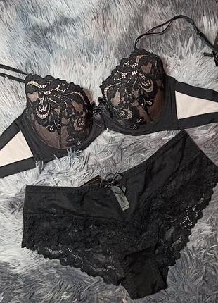 Комплект бюстгалтер і трусики мереживо acousma 6464-1