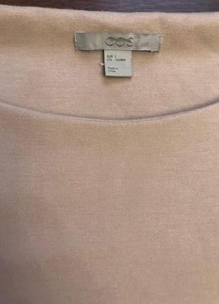 Бежевое платье cos 4