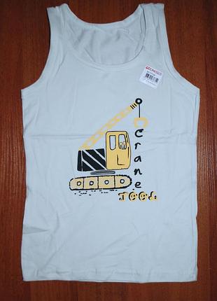 Майка 6-7 ріст 122-128 донелла donella бульдозер