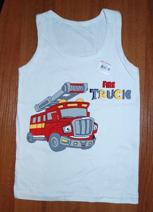 Майка 6-7 ріст 122-128 донелла donella пожежна машина пожарка