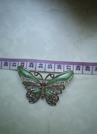 Брошь бабочка женская эмаль эмаль7 фото