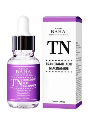 Сироватка з транексамовою кислотою й ніацинамідом для обличчя й шиї cos de baha tranexamic acid niacinamide serum, 30 мл