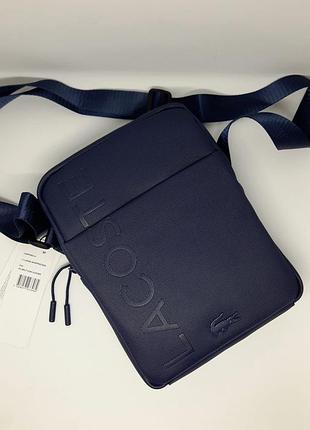 Мужская темно синяя сумка. сумка на подарок. подарок мужчине