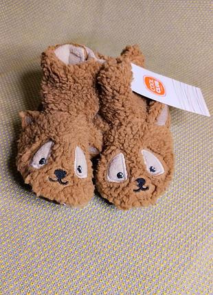 Пинетки теди с ушками