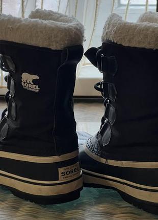 Зимние сапоги sorel waterproof hand crafted natural rubber3 фото