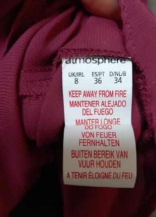 Блуза нарядная брендовая бордовая шифоновая.3 фото