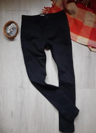 Котонові штани брюки чоловічі чорні topman