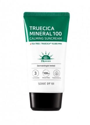 Солнцезащитный крем some by mi truecica mineral 100 calming suncream spf 50 pa++++ 50 мл