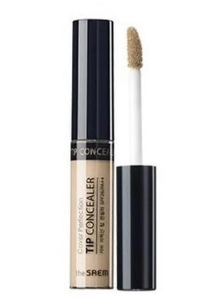 The saem cover perfection tip concealer консилер зі світловідбиваючими частинками, 7мл 0.51 фото