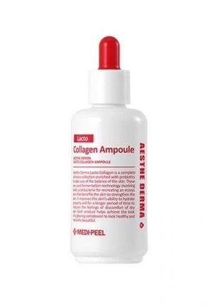 Колагенова сироватка з лактобактеріями і амінокислотами medi-peel red lacto collagen ampoule 70 ml