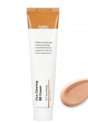 Bb-крем з екстрактом центелли purito cica clearing bb cream 27