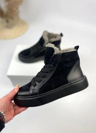Ботинки кожаные сапоги