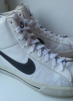 Высокие кожаные кеды nike 42р. 27.5 см. оригинал